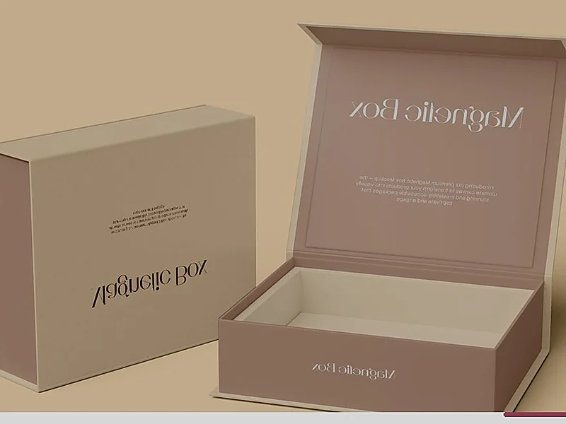 Open matte black mailer box showing rich black interior and contrasting product placement